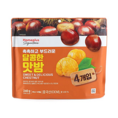 홈플러스 시그니처 촉촉하고 부드러운 달콤한 맛밤, 60g, 4개