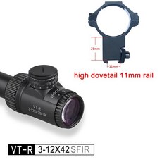 모신나강 3 12 4 6 6 24 x42 2 가지 크기의 조명 사이드 패럴 랙스 휠 유선 레티클 .22 스코프 PCP 사냥, 3-12 하이 11MM