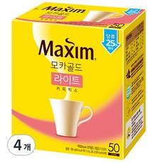 맥심 모카골드 라이트 커피믹스, 11.8g, 50개입, 4개