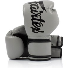 Fairtex (페어 텍스) BGV14 마이크로 화이버 권투 장갑 무에타이 권투 MMA 킥복싱 트레이닝 용품 무술, BGV14 그레이, 1개