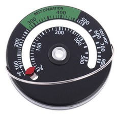 올라운드팬 벽난로 스토브 선풍기 마그네틱 목재 히터 온도계 버너 화상 표시기 온도 게이지 계량기 도구