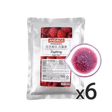 앤드로스 라즈베리 리플잼 1kg, 6개