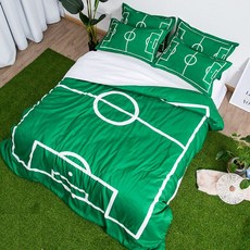 EPL 축구 바르셀로나 맨시티 이불커버 세트 침대 사계절, 디자인17
