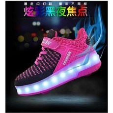 롤러슈즈 롤러신발 Heelys children sneakers with wheels led light up kids shoes roller