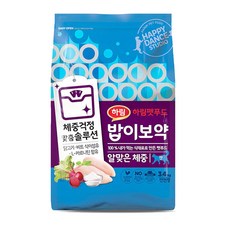 하림펫푸드 전연령 밥이보약 알맞은체중 고양이사료, 다이어트, 3.4kg, 1개 - 펫푸드