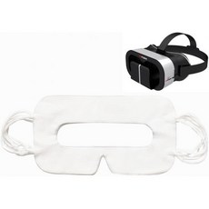 100팩 흰색 일회용 VR 페이스 커버 HTC 바이브/PS VR/기어 VR/오큘러스 리프트용 위생 마스크 패드, 1개