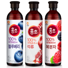 청정원 홍초 900ml 석류+복분자+블루베리 3개, 홍초석류+복분자+블루베리900ml 3종