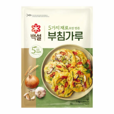 백설 5가지 재료로만 만든 부침가루, 1개, 1kg