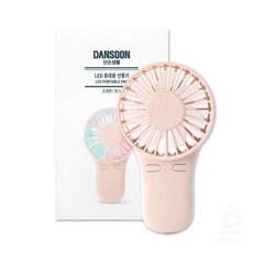 단순생활 LED 휴대용 선풍기 핑크_3132, 단일상품