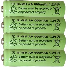 600mah1.2v충전지