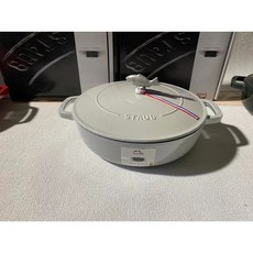 staub 스타우브 28cm 에나멜 냄비 8가지 색상, 트러플화이트 물고기, 1개
