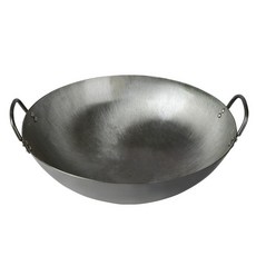 호텔 식당 식당 식당 전용 두 꺼 운 귀 스 테 인 리 스 스틸 프라이팬 옆 에 있 는 솥 의 삶 은 대형 냄비 의 경우 36 - 80 cm 45 개의 귀 를 두 껍 게 하 는 귀 후 라이 팬 [실제 사이즈 43.5cm], 상세페이지 참조