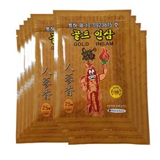 골드인삼건강패드 25매입, 6개, 25개입