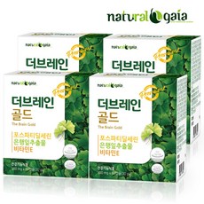 포스파티딜세린(미국산) 은행잎추출물 더브레인골드, 60정, 4개