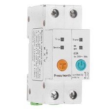 단상 Din 레일 누출 방지 원격 Kwh 계량기 전력계 스마트 에너지 음성 제어, [01] White, 1개