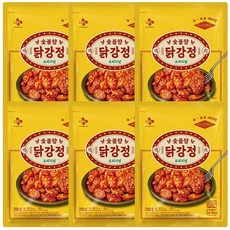 CJ 숯불향 오리지널 닭강정 200g, 6개