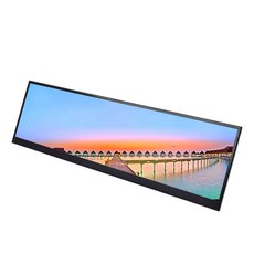 휴대용모니터 포터블모니터 14 인치 4K 바 모니터 3840*1100 IPS HDMI 디스플레이 지원 게임 콘솔 라즈베, 03 AU 플러그