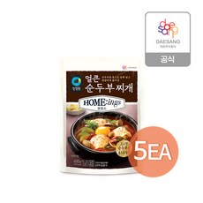 청정원 호밍스 얼큰순두부찌개 450g x 5개, 1세트