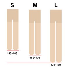 20d 팬티스타킹 키큰 작은 프리 S M L 3사이즈