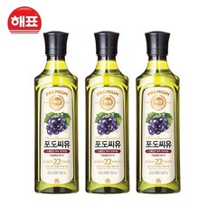 해표 포도씨유, 900ml, 3개