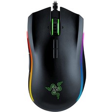 레이저(RAZER) Razer 맘바 무선 게이밍 마우스 16 000 DPI 광학 센서 Chroma RGB 조명 기계식 스위치 프로그래밍 가능 버튼 7개 배터리 수명 최대 50시간, Mamba Elite