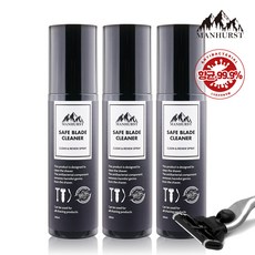 맨허스트 향균 면도날 소독 스프레이 세이프 블레이드 클리너 면도기 세정제 100ml, 3개