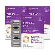 대웅생명과학 코큐텐 100mg 플러스 / 코엔자임Q10 혈압 항산화, 3박스, 60정