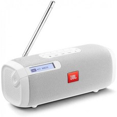[독일] JBL 튜너 화이트 라디오 레코더 - DAB + FM 라디오와 휴대용 블루투스 스피커 - MP3 지원 음악 상, 단일옵션, 단일옵션