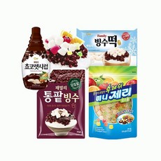 청우식품 청우 팥빙수재료 4종, 5세트, 520g