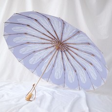 가벼운 암막우양산 양산 차광 자외선차단 경량 휴대용 튼튼한 수동 UV차단 레트로