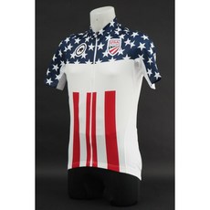 아소스 남성 SS 클럽 USA 성조기 자전거저지 레드화이트블루/ Assos Men's SS Club USA Cycling Jersey Red White Blue