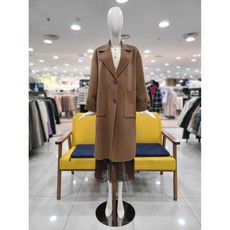 듀엘 베이직 버튼 아웃포켓 롱코트 L234PSH516