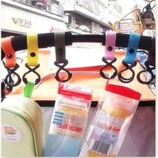 행거 고리 유모차가방걸이 소품 다용도 2p, 없음