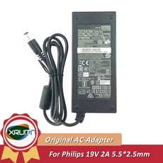 정품 AC 어댑터 충전기 PHILIPS 227E6L 224E ADPC1938EX 220C4LSB/93 GW2406Z 276E9Q 247ESQ LCD 모니터용 19V 2A 38W A, [03] UK, 1개