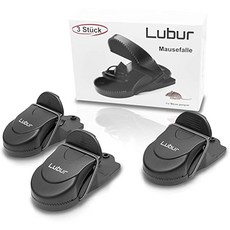 Lubur Mouse Trap [Set of 3] – Effective and Hygienic Mouse Traps – Premium Impact Traps for Catching