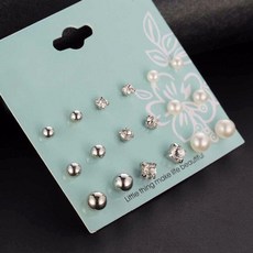 크리스탈목걸이귀걸이세트