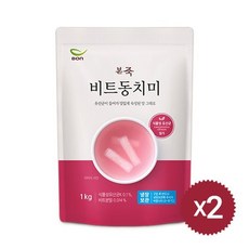 아침엔본죽 본죽 비트동치미 1kg 2-PACK