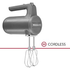kitchenaid 키친에이드 무선 핸드 믹서 7단계 KHMB732DG 20년형, 단일상품