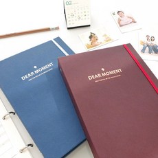 아트박스/제이밀크 DEAR MOMENT 3공 바인더 (임신/육아/워킹맘 택1), 육아다이어리(성장앨범), 클래식블루