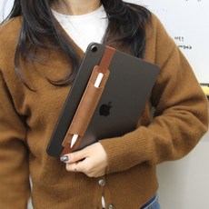 다이어리 펜슬밴드 펜홀더 가죽 스트랩 브라운