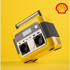 Shell(쉘) 파워뱅크 300W 휴대용 초고속충전 대용량 배터리 캠핑용 차박용 태양광 발전기 인산철 220v 배터리 낚시 야외작업용 80000mAh 296wh 3.1kg 1개