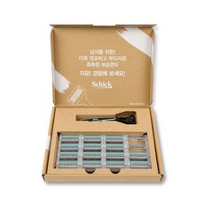 쉬크 쉬크 쿼트로4 티타늄 날14입+면도기, 1개