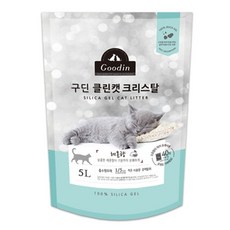 기타 구딘 클린캣 크리스탈 고양이모래 레몬향 5L, 1개