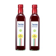 안드레아밀라노 유기농 레드와인 식초, 2개, 500ml