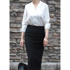셀린 라펠 블라우스(화이트)