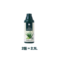 맑은농장 유기농 알로에 베라 겔, 2.1L, 2개