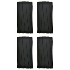 10mm 바이어스테이프 칼라바이어스 4yard, 4개, 블랙