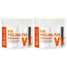 BRTC V10 비타민 필링패드 80매 165ml 용량UP 지우개패드 각질패드 모공패드, 2개