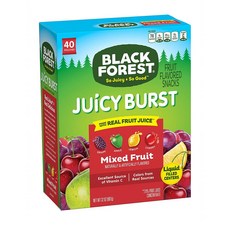 Black Forest Snacks Juicy Bursts Mixed Fruit 블랙 포레스트 쥬시 버스트 혼합 과일 캔디 0.8oz(g) 3팩, 907g, 3개