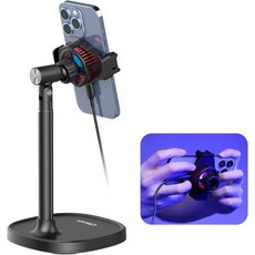  ULANZI 스마트폰 쿨러 조절 가능한 스탠드 고속 냉각 팬 라디에이터 5겹 방열 장치 아이폰 안드로이드 스마트폰 적합, 1개 